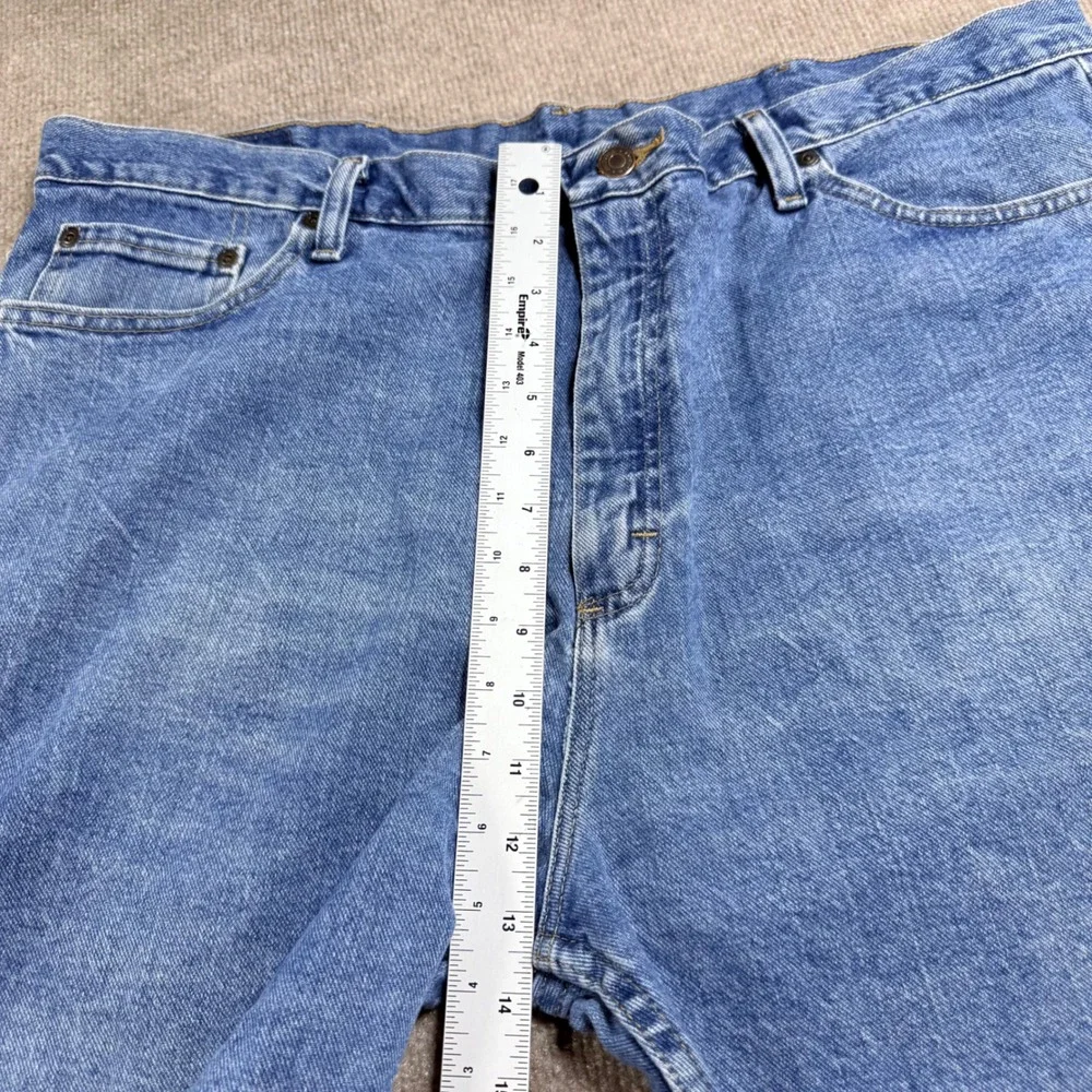Wrangler Relaxed Fit Denim Shorts Mens 40 Blue Cotton 606W4MS Medium Wash